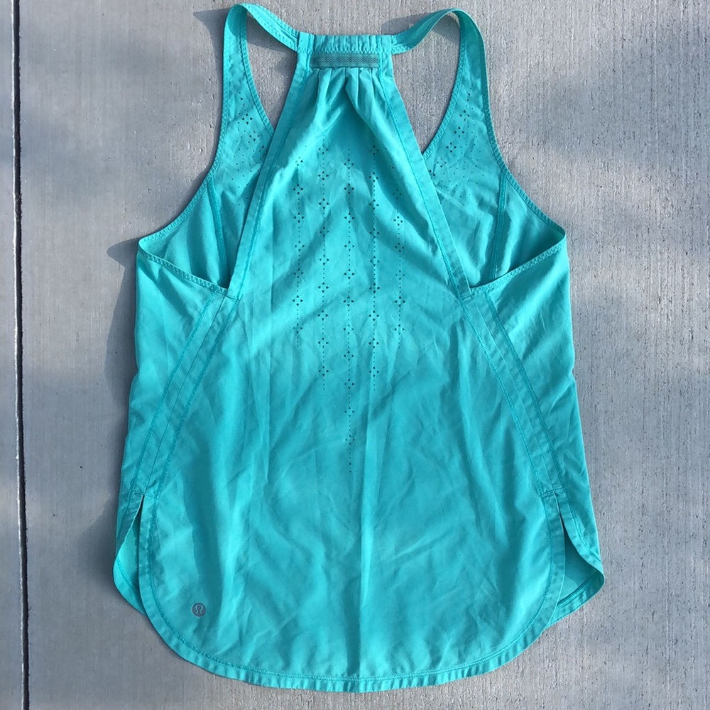 LULULEMON Racerback Perforated Run Tank Top - Picture 4 of 5